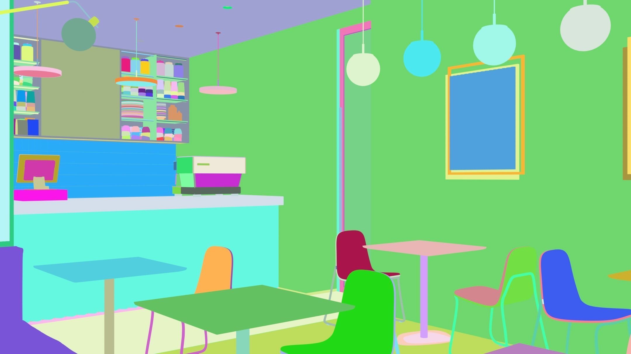 Cafe Interior NM 1 3D model_28