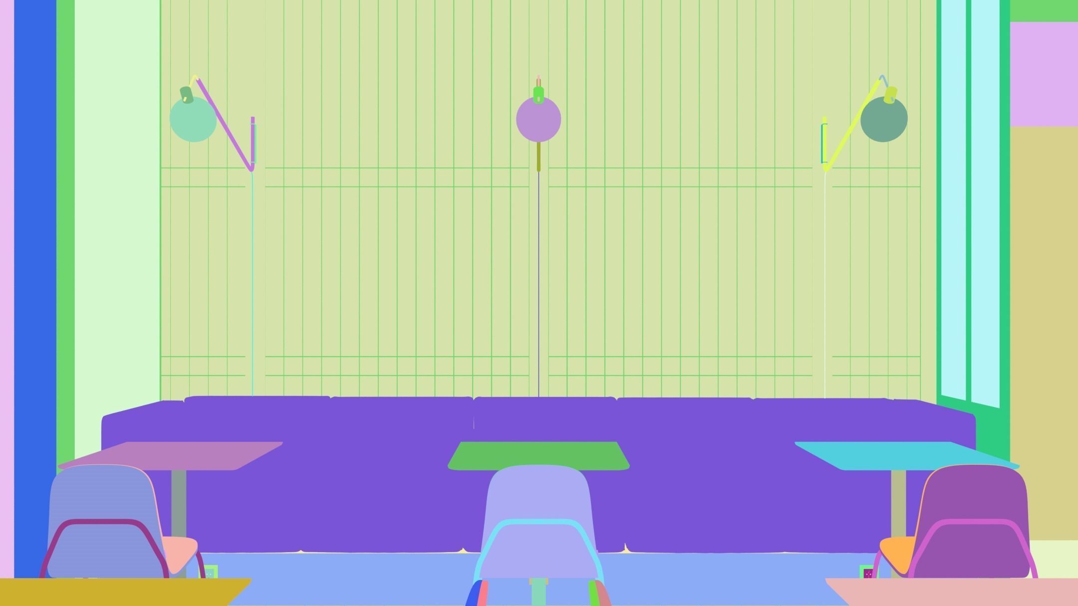 Cafe Interior NM 1 3D model_8