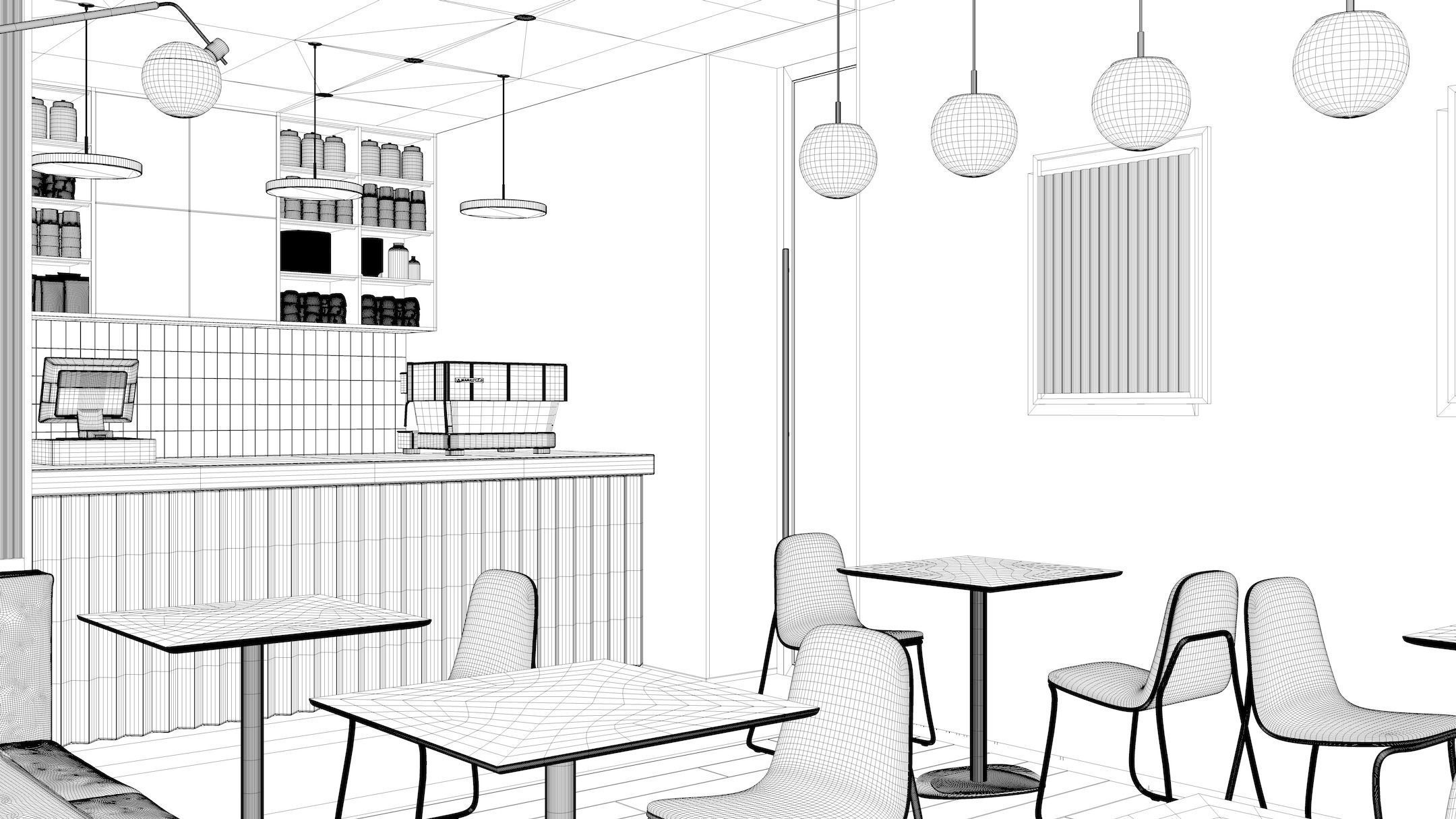 Cafe Interior NM 1 3D model_30