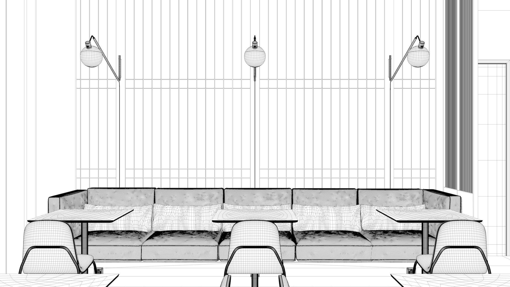 Cafe Interior NM 1 3D model_10