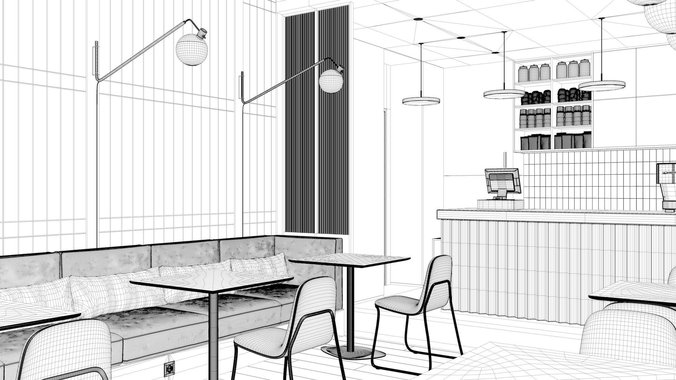 Cafe Interior NM 1 3D model_25