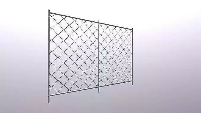 Fence  Free low-poly 3D model