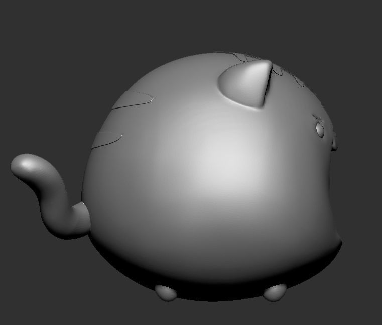 cute tiger printable 3D print model_2