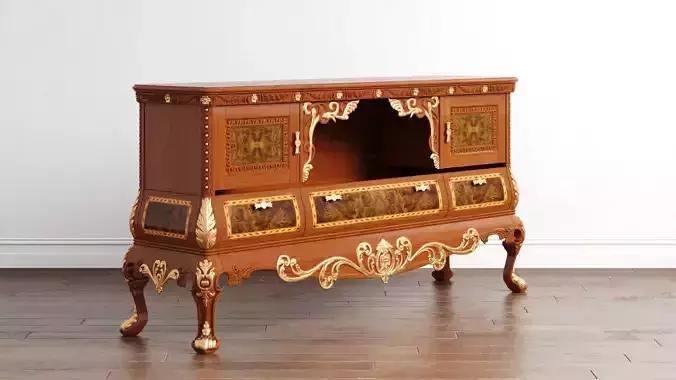 Yah Klasik Makam Odasi Credenza