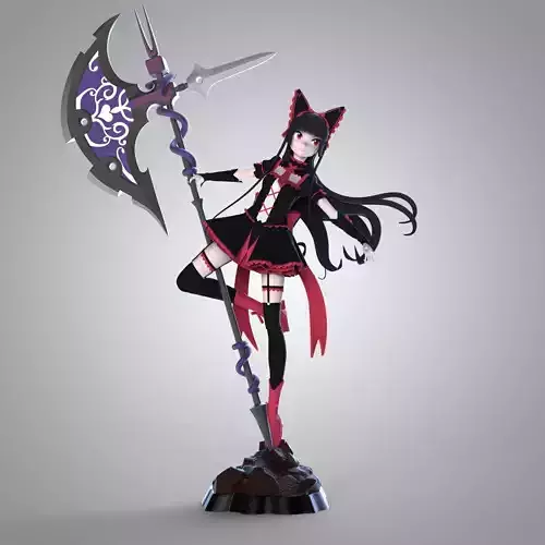Rory Mercury - GATE anime Free 3D print model