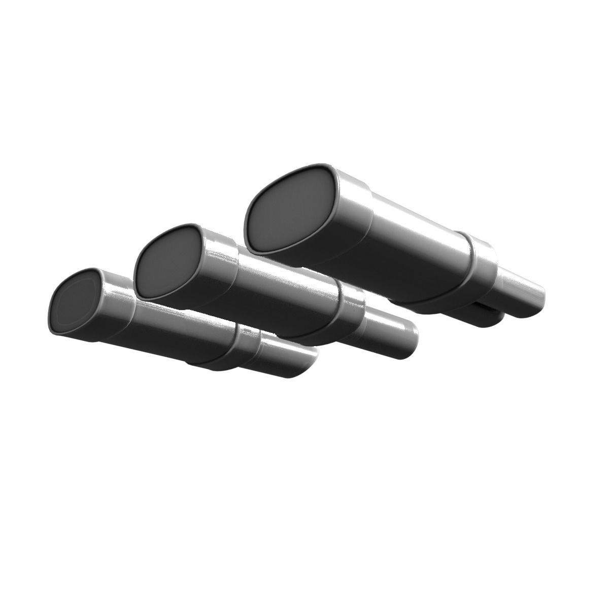 Exhaust three pipes 3D model_19