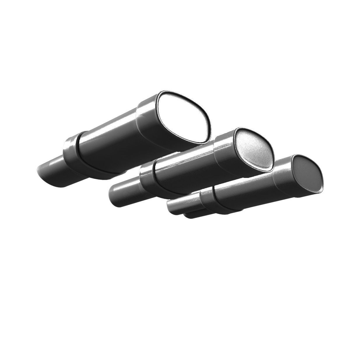 Exhaust three pipes 3D model_13