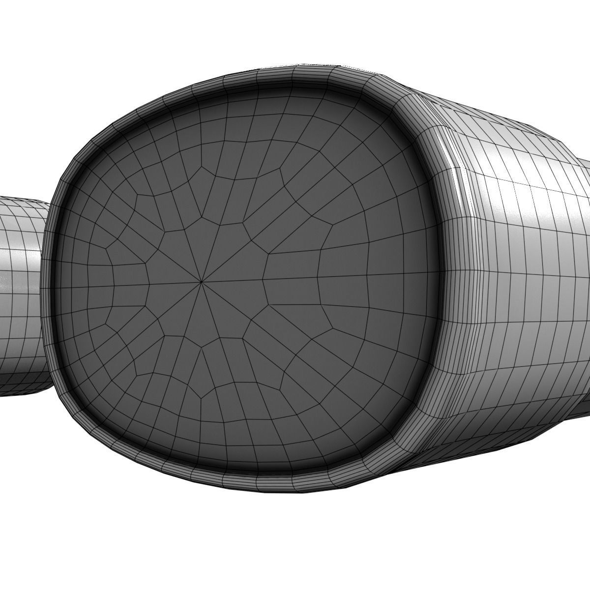 Exhaust three pipes 3D model_17