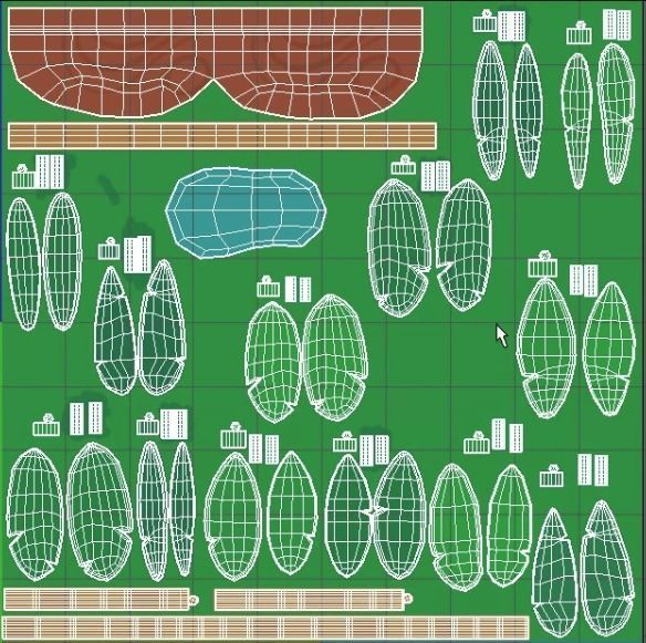 Tropical bathtub 3D model_3