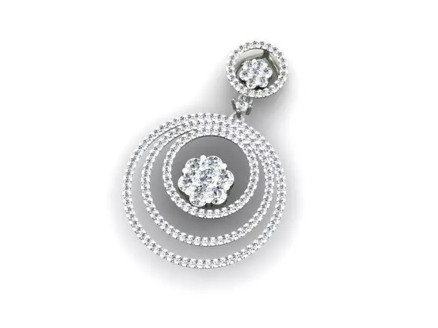 pendant circle Free 3D model