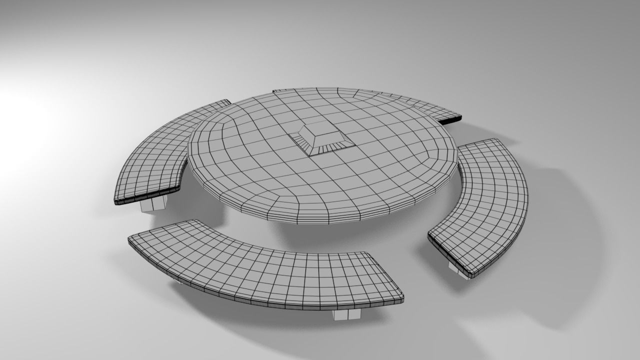 Among Us - Emergency Table  Low-poly 3D model_4