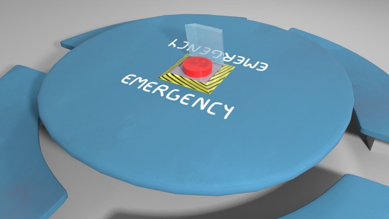 Among Us - Emergency Table  Low-poly 3D model_2
