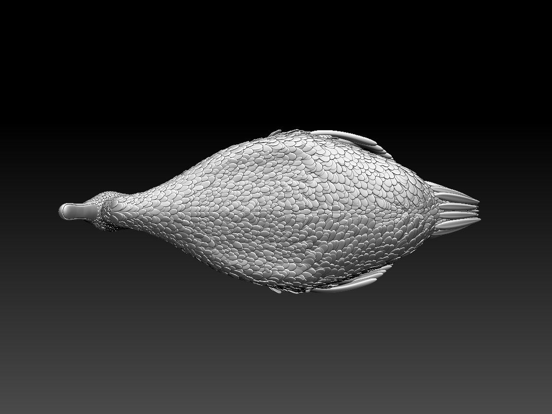 swan sculpture 3D print model_37