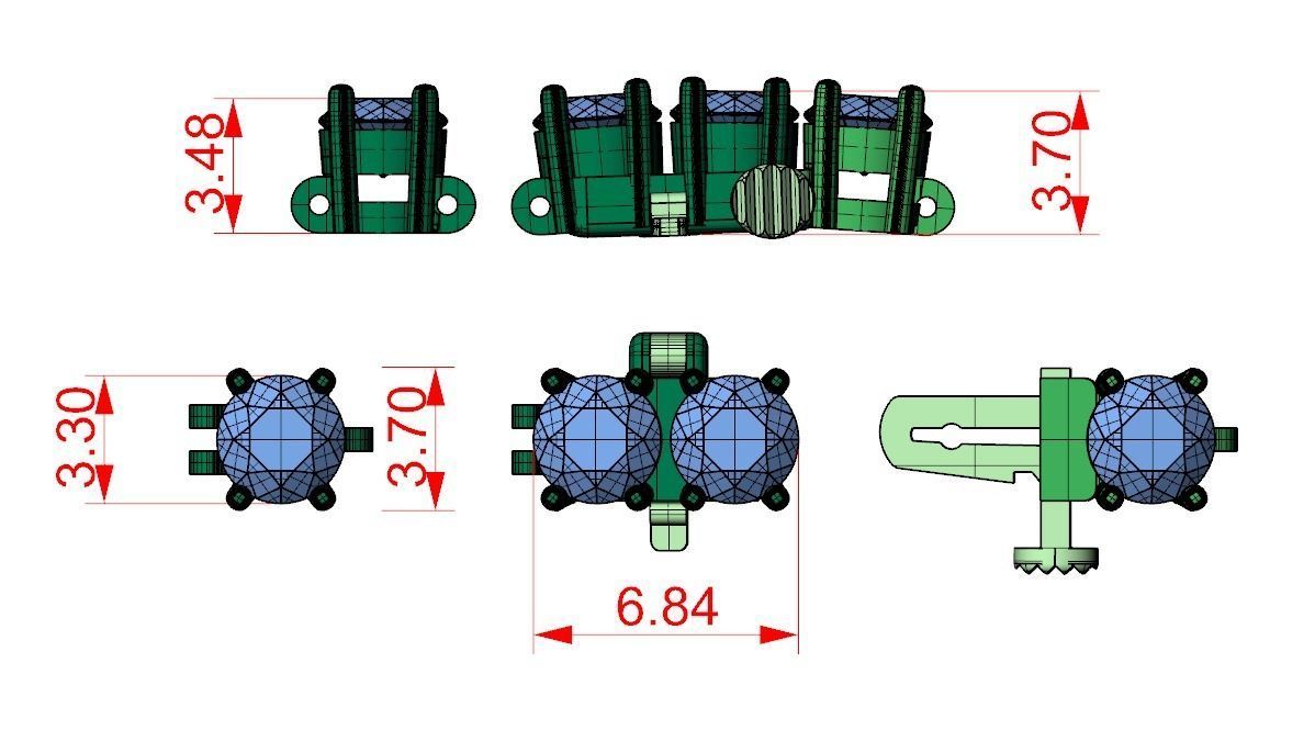 Tennis bracelet for girls with diamonds 3 3mm 548 3D print model_11