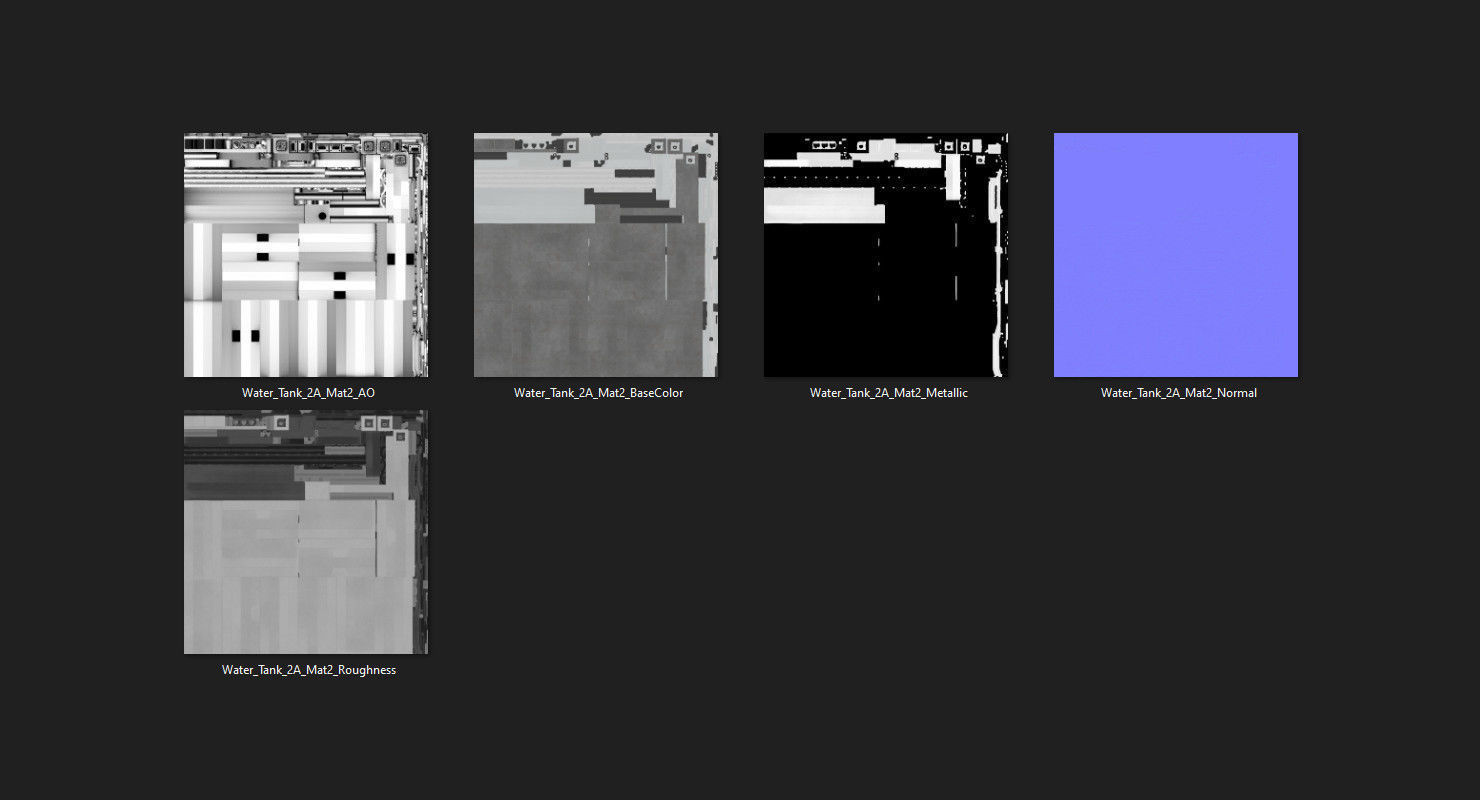 Water Tank 2A Low-poly 3D model_16