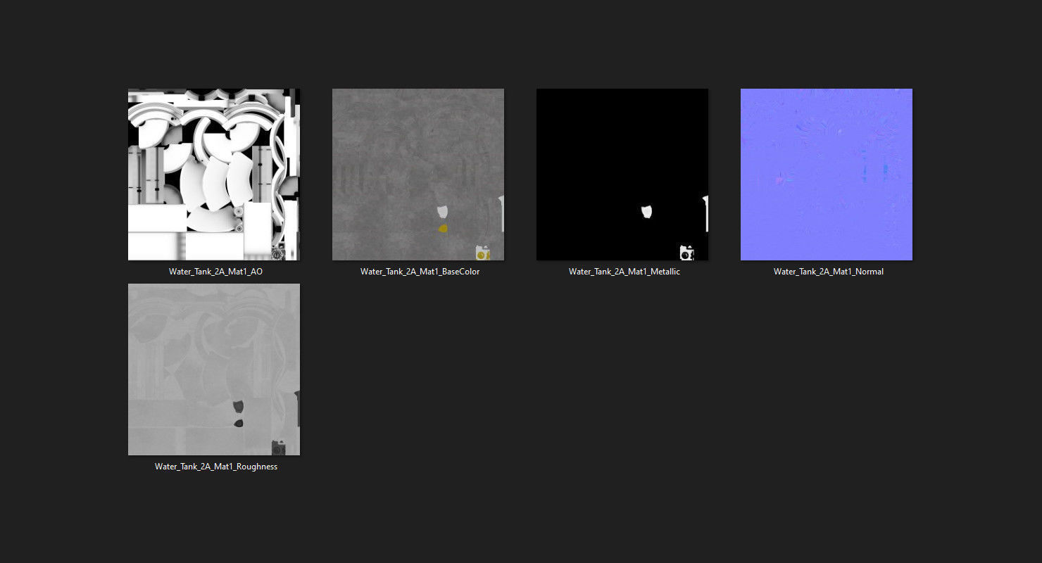 Water Tank 2A Low-poly 3D model_14