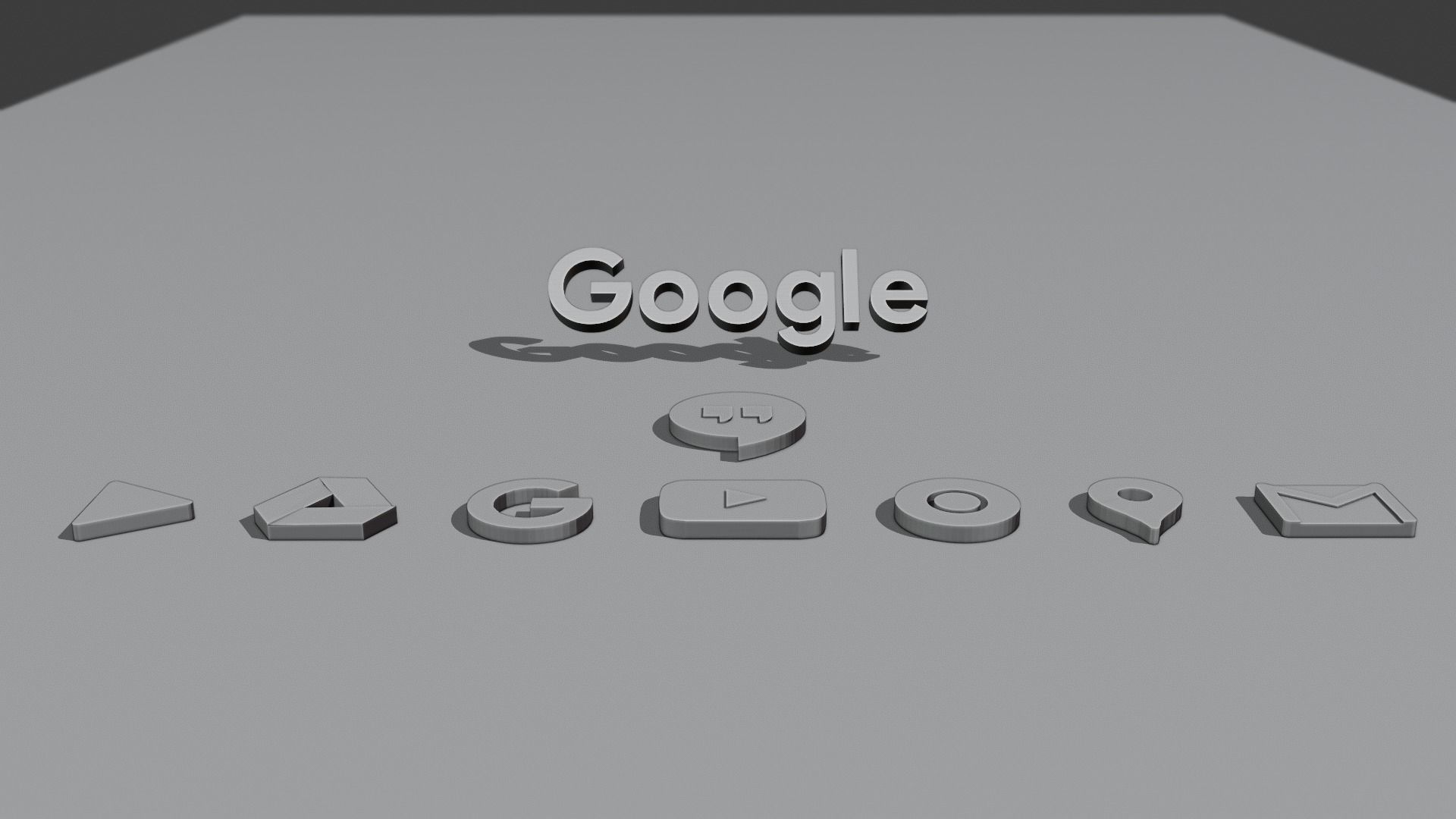 3d Google app icons  3D model_3
