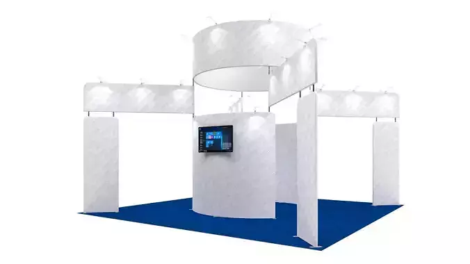 Exhibition booth 20x20ft 3DM009