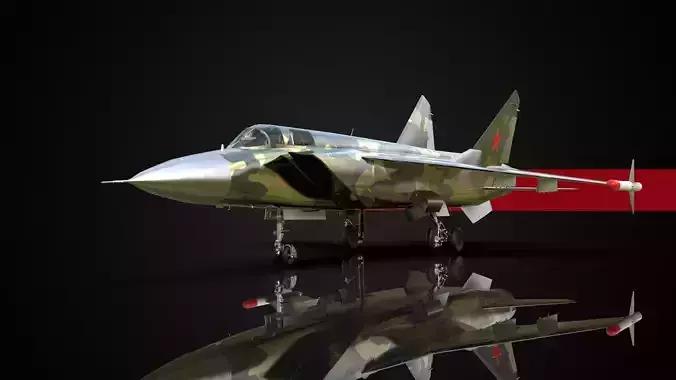 Jet Fighter Aircraft 3D model