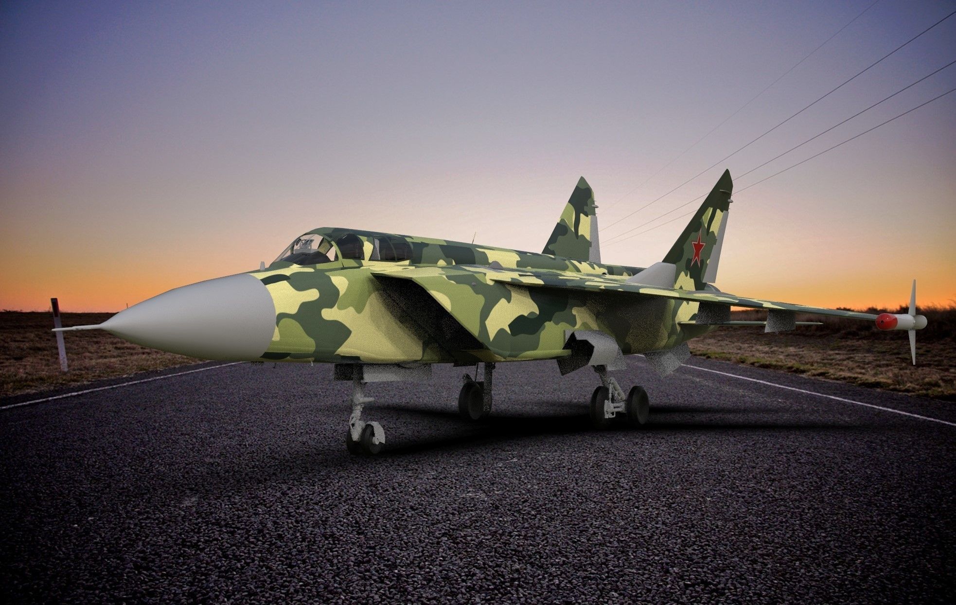 Jet Fighter Aircraft 3D model_8