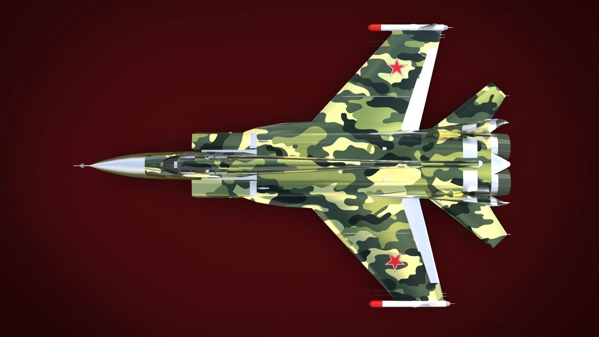 Jet Fighter Aircraft 3D model_6