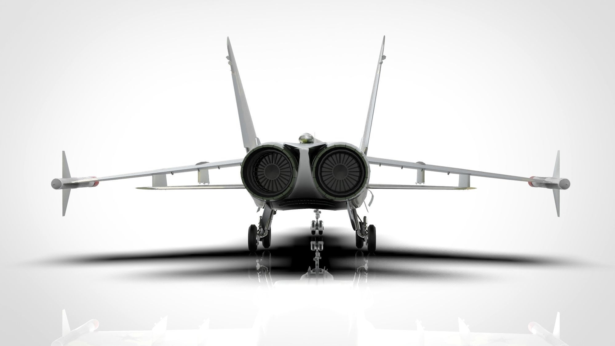 Jet Fighter Aircraft 3D model_9