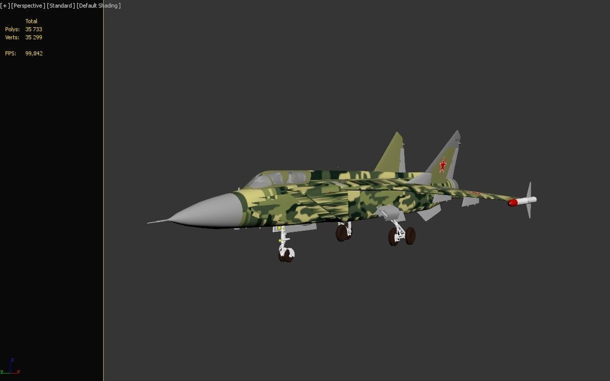 Jet Fighter Aircraft 3D model_10
