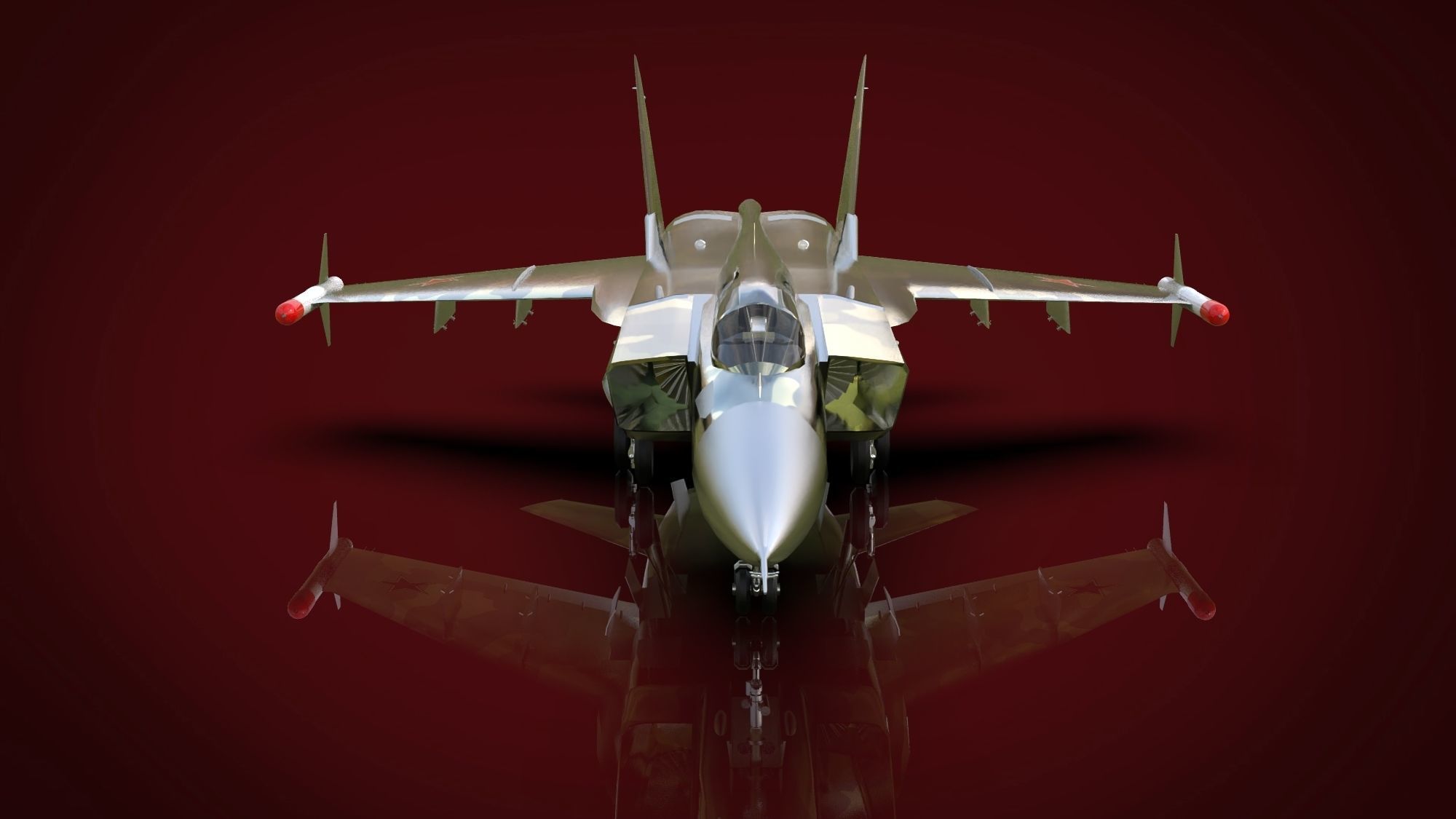 Jet Fighter Aircraft 3D model_2