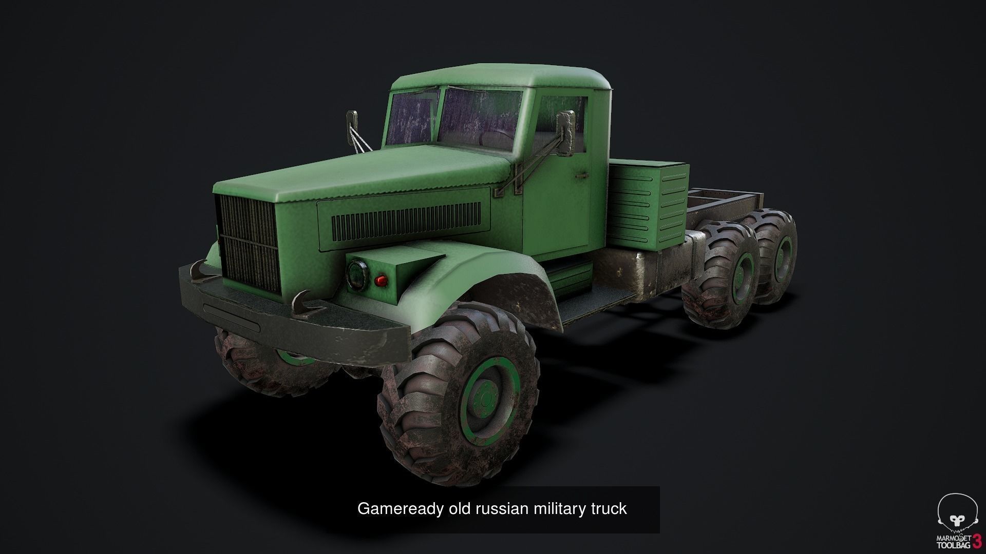 Russian Military Trucks GAME READY 3D Model Collection_1