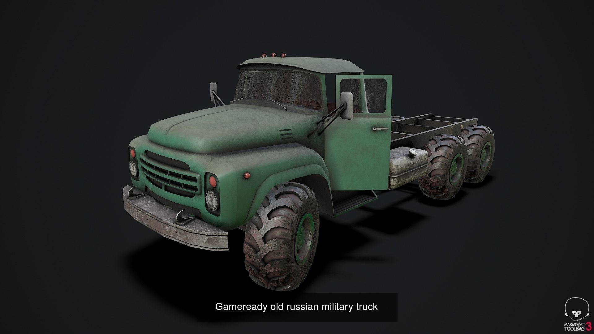 Russian Military Trucks GAME READY 3D Model Collection_3