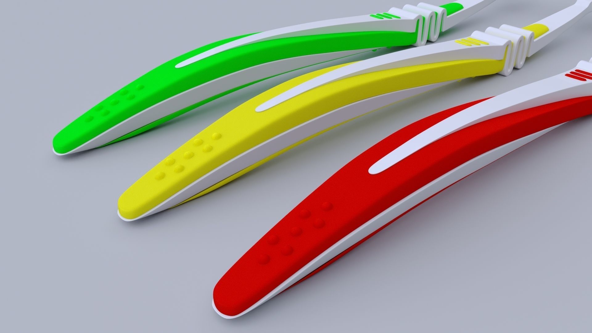 Flexible Manual Toothbrush 3D model_3
