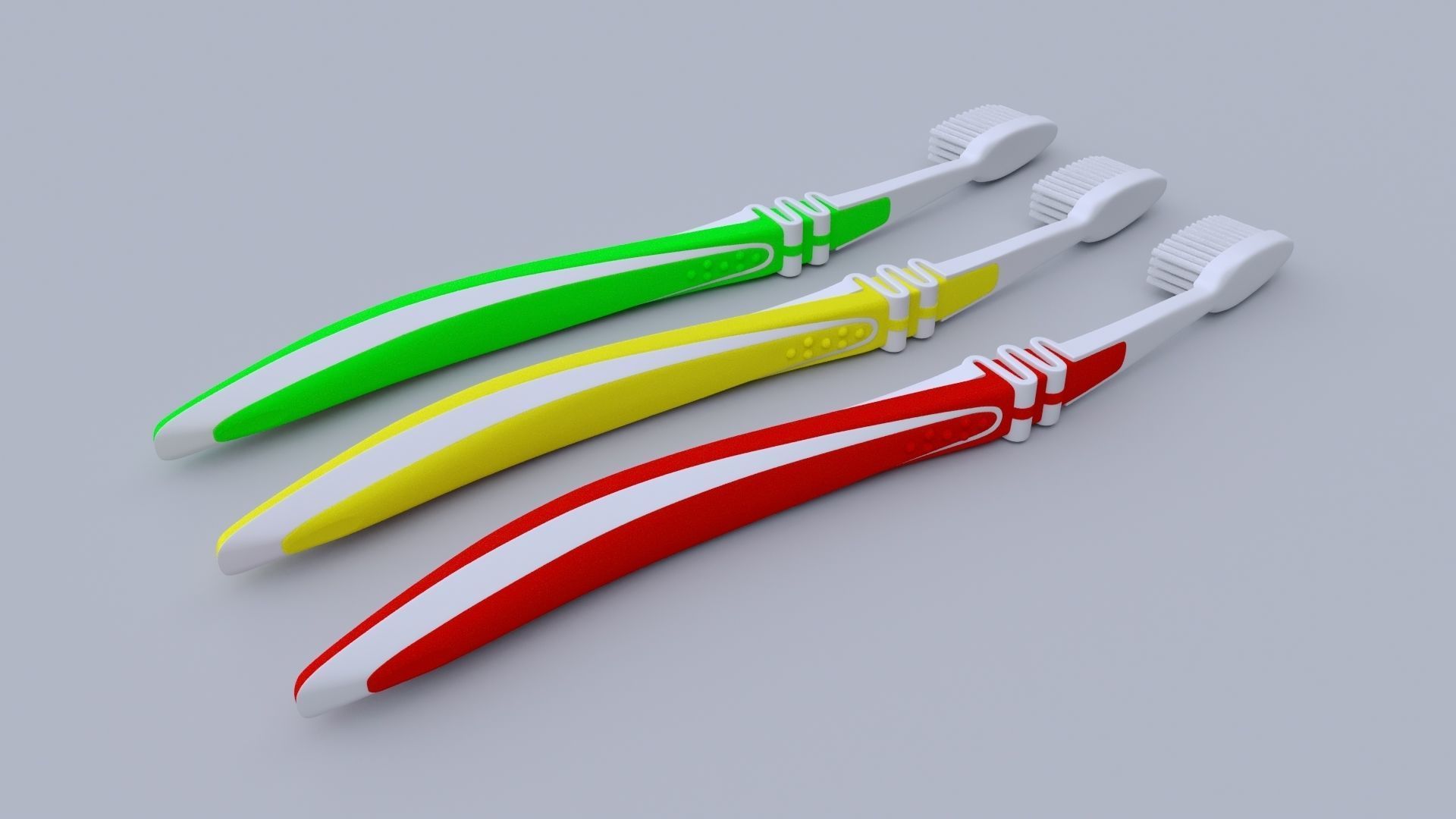 Flexible Manual Toothbrush 3D model_1