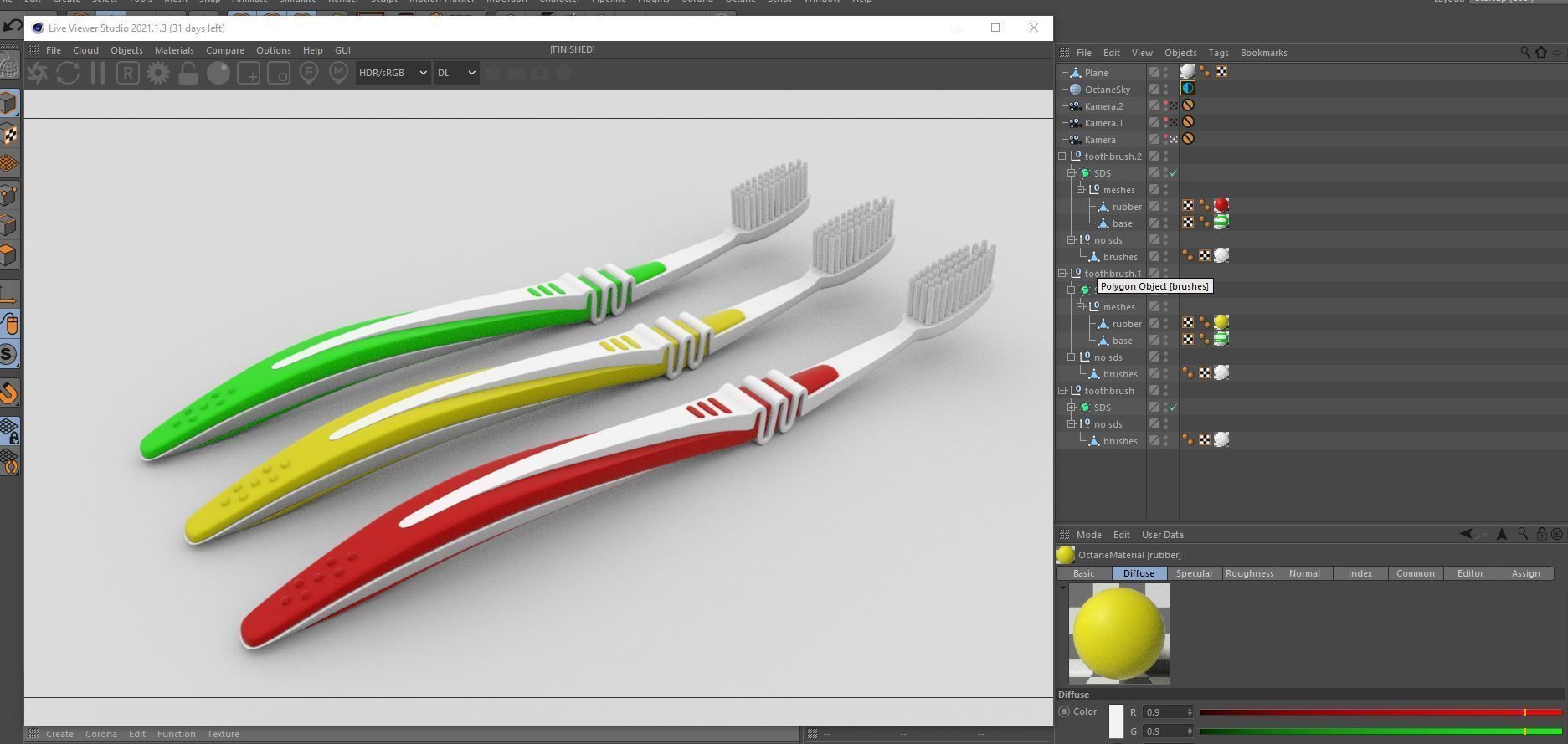 Flexible Manual Toothbrush 3D model_10