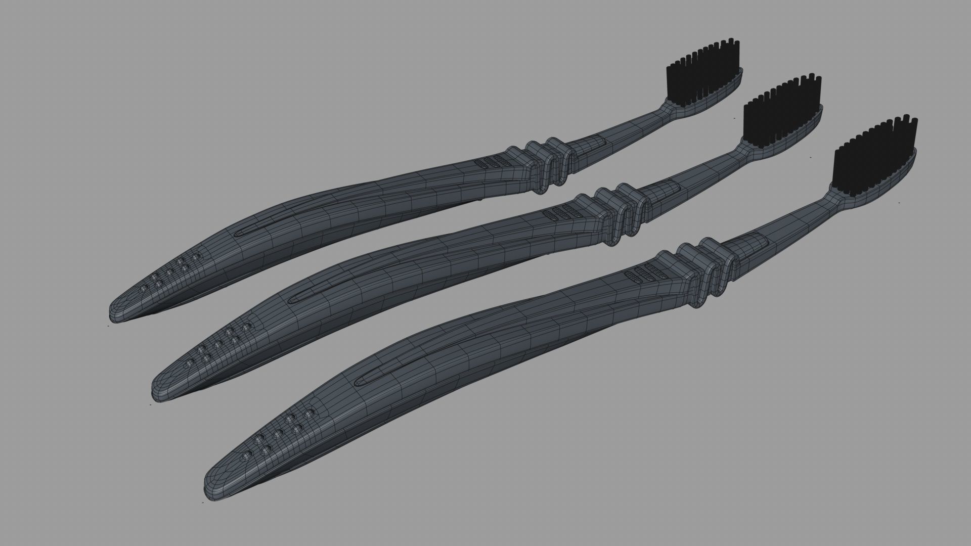 Flexible Manual Toothbrush 3D model_4