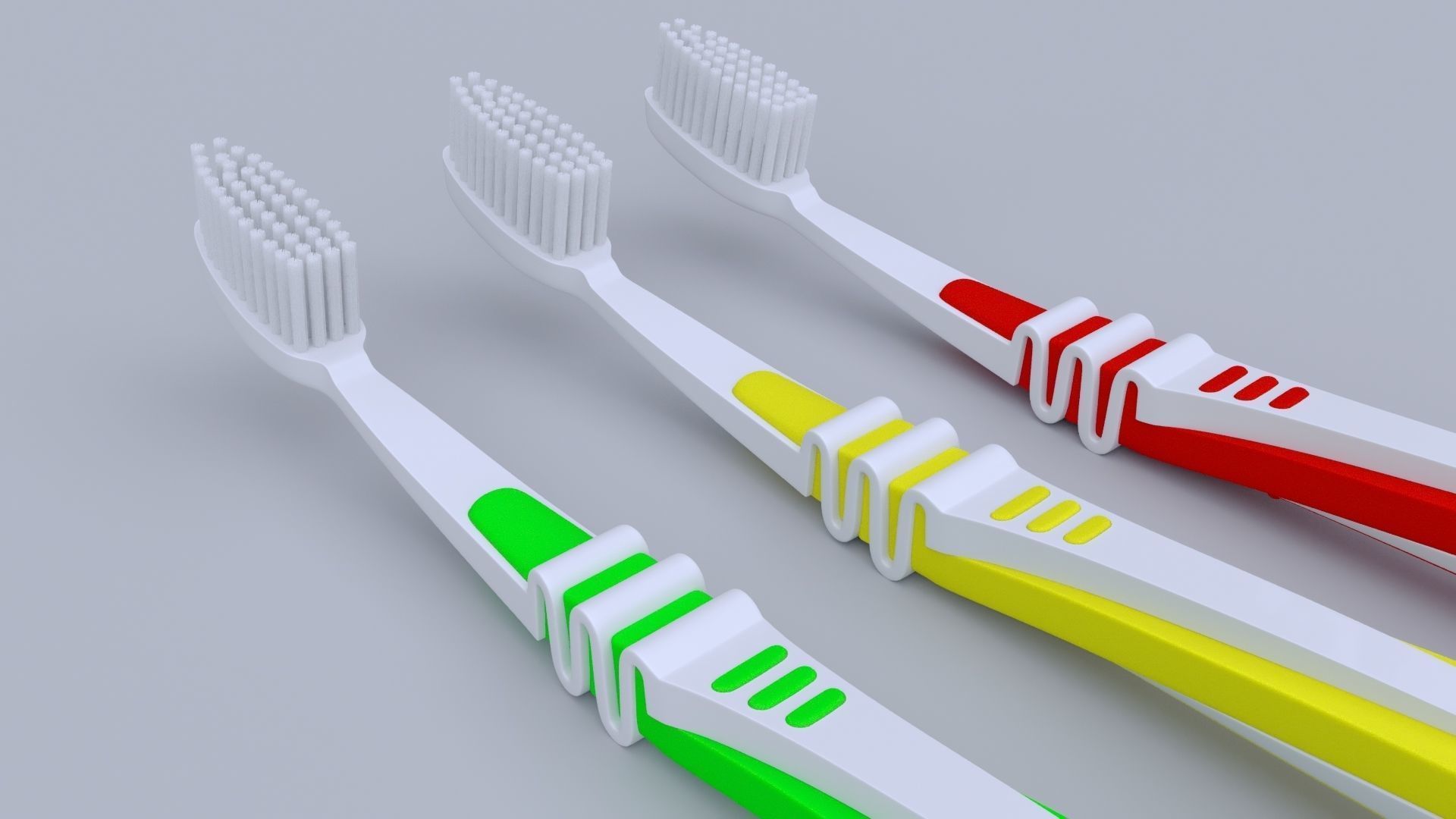 Flexible Manual Toothbrush 3D model_2
