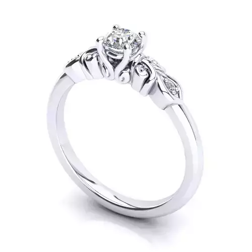 solitary ring engagement jewel with diamond multi stones 