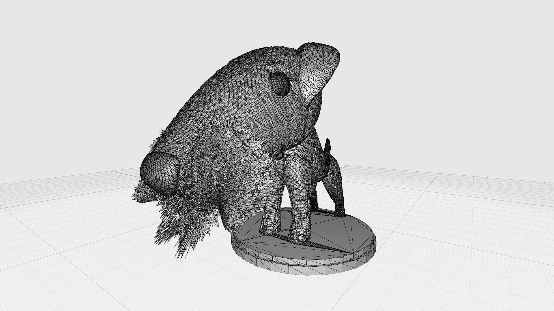 Custom Pop Airdale Terrier with Collar 3D Print Model 3D print model_9