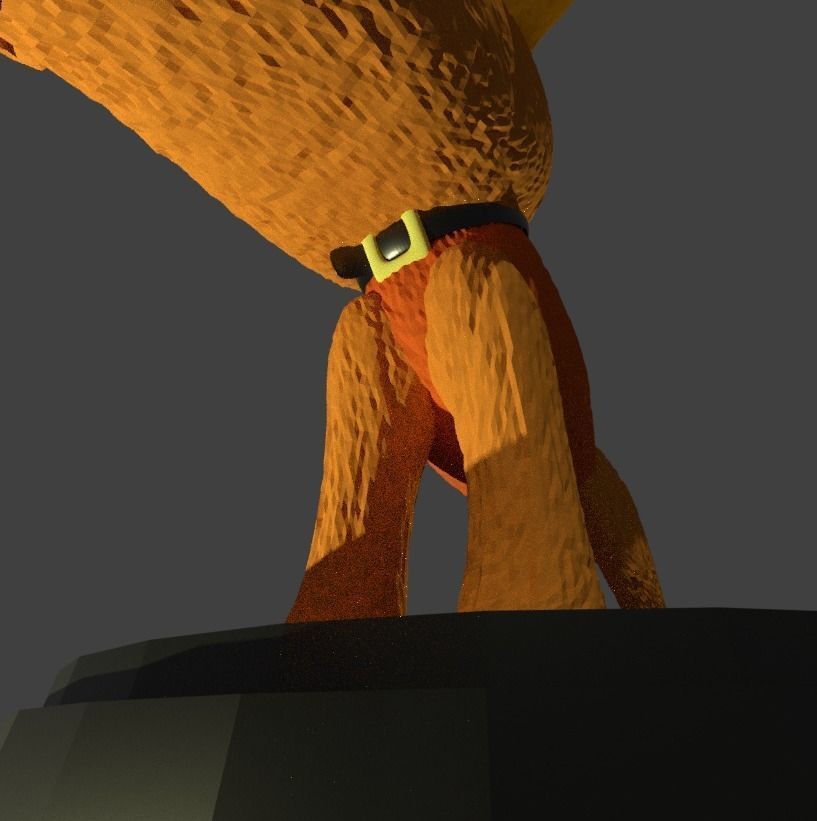 Custom Pop Airdale Terrier with Collar 3D Print Model 3D print model_4