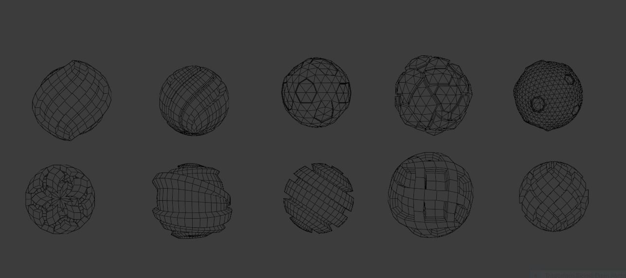 Glowing Planets Pack-1  3D model_4