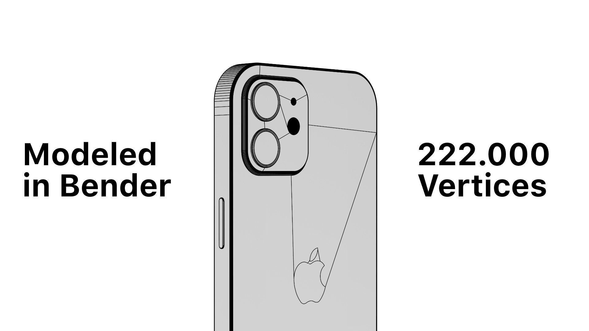 iPhone 12 Mini Black 3D model_1