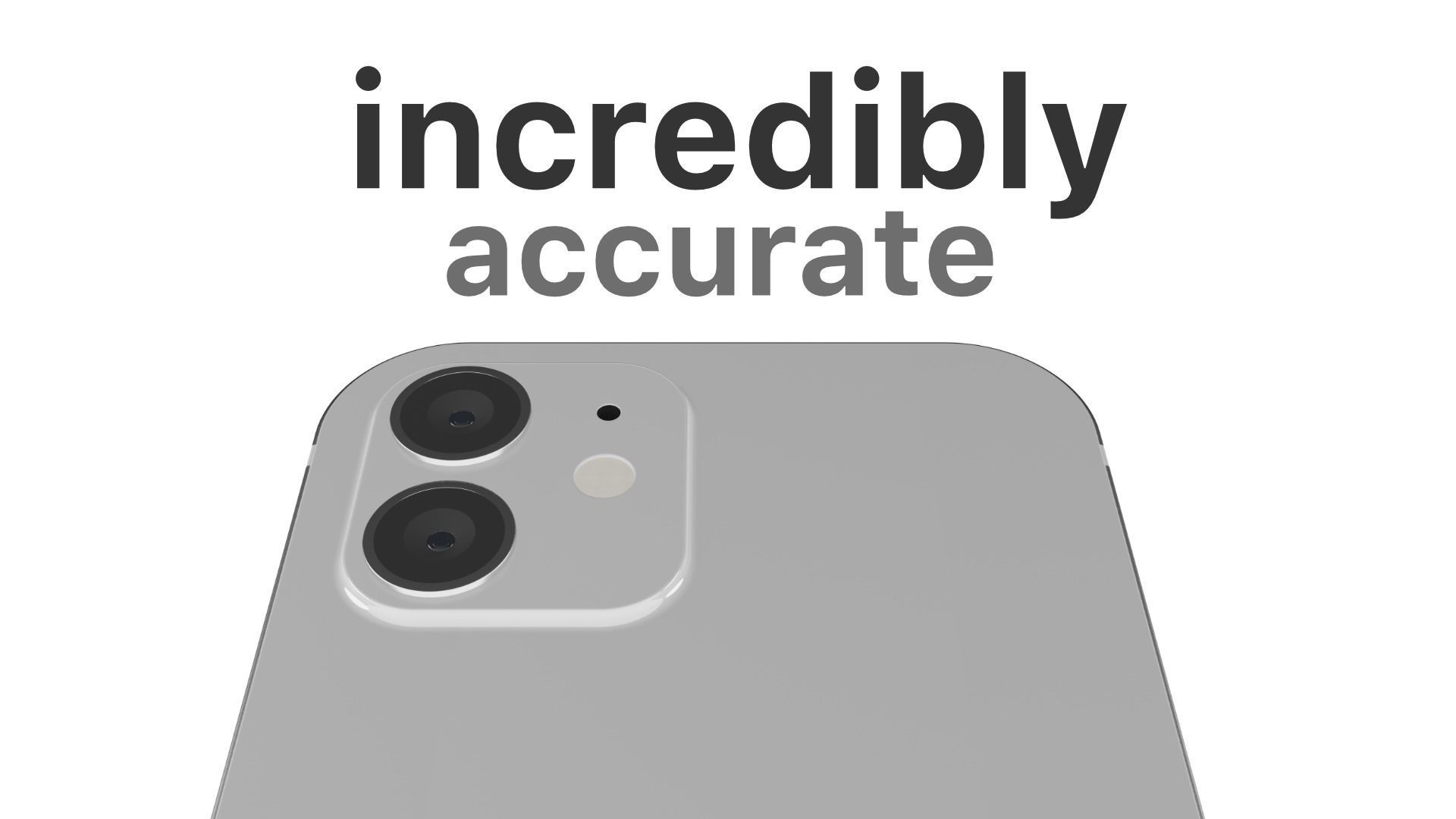 iPhone 12 White 3D model_3