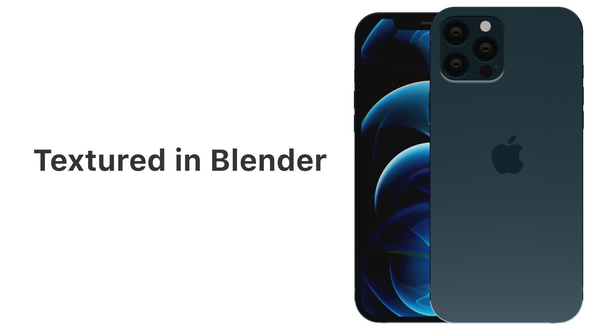 iPhone 12 Pro Pacific Blue 3D model_2