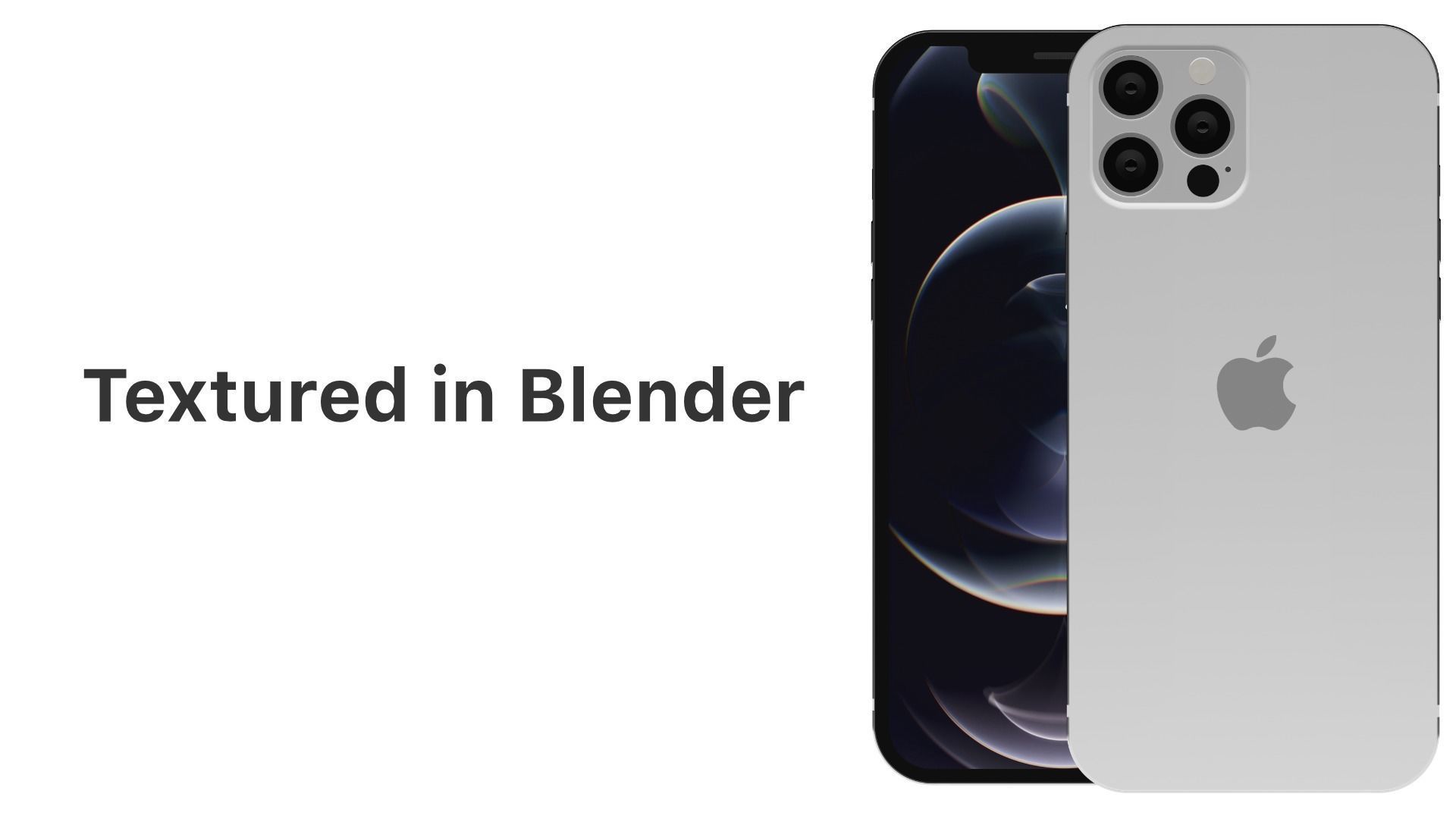 iPhone 12 Pro Silver 3D model_2