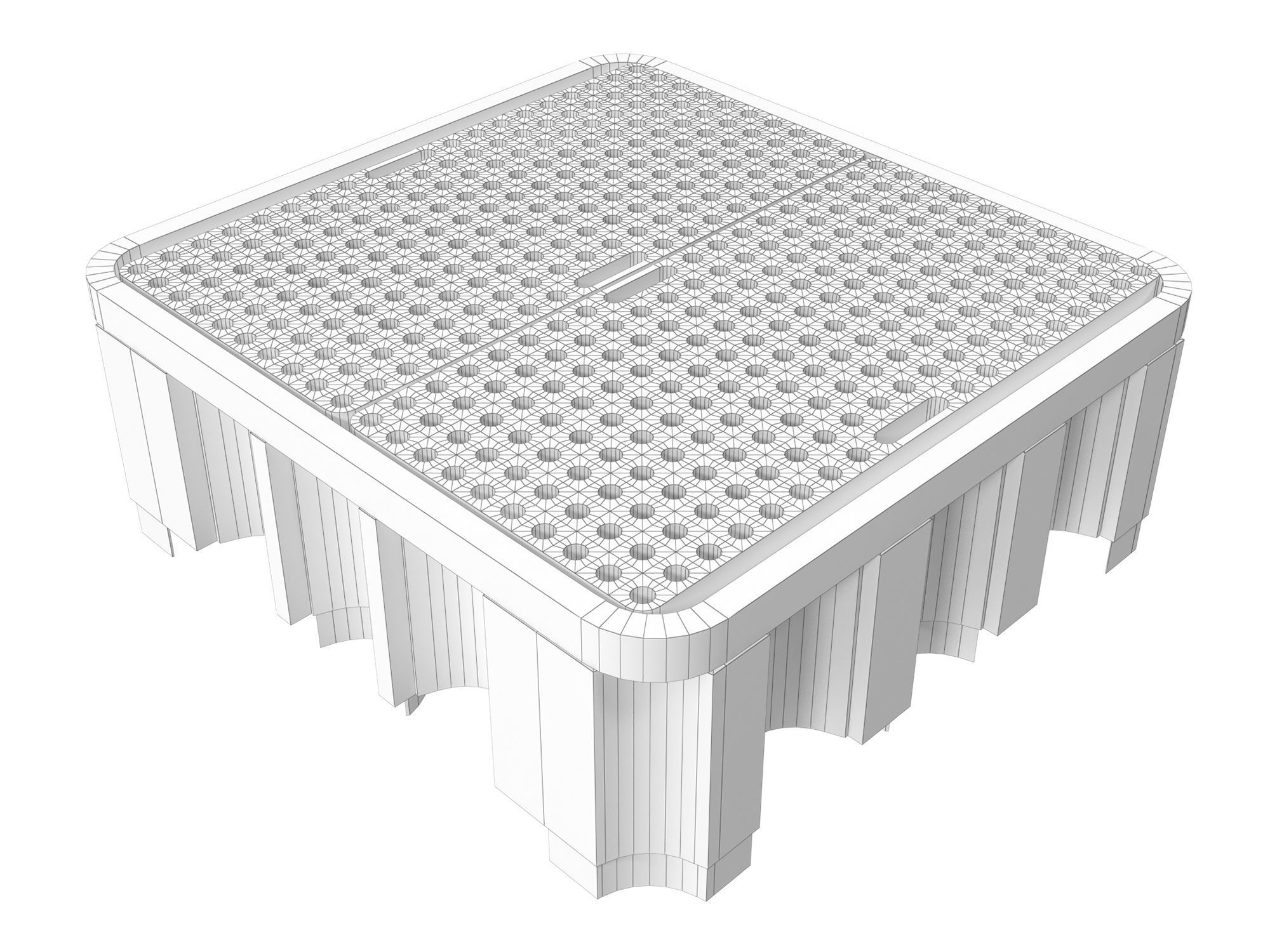 Plastic barrel pallet 3D model_8