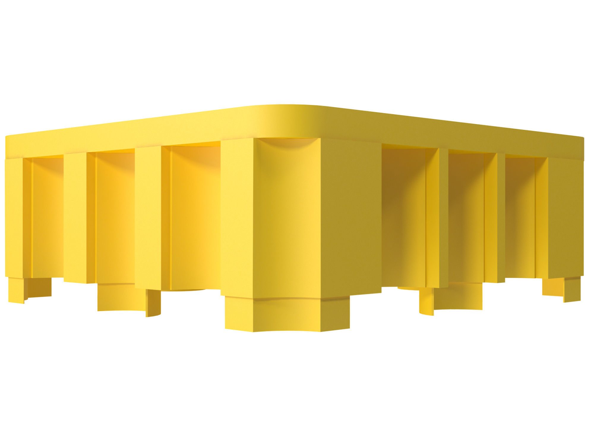 Plastic barrel pallet 3D model_6