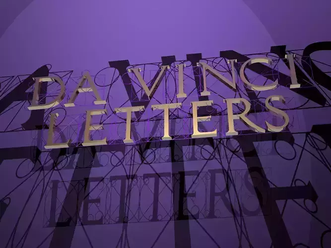 DA VINCI FONT 3D model