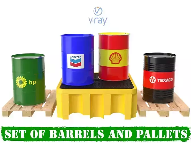 Set of  Bp Chevron Shell Texaco