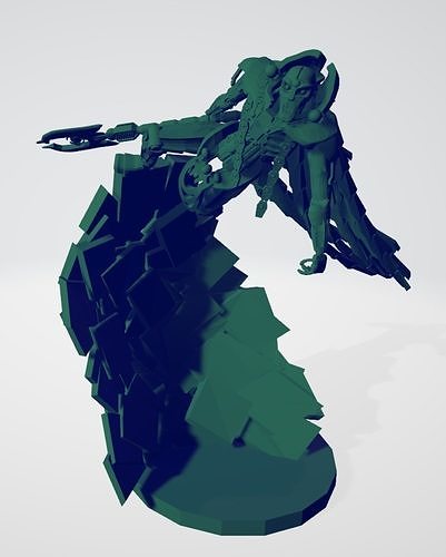 Space robot law enforcer 3D print model
