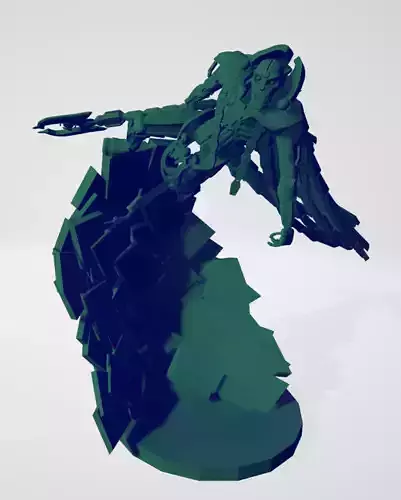Space robot law enforcer 3D print model