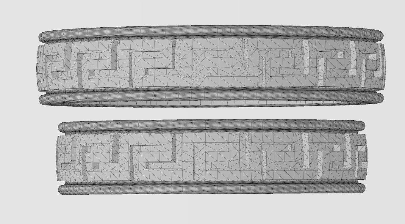 Meandre Greek key pattern band  3D print model_12